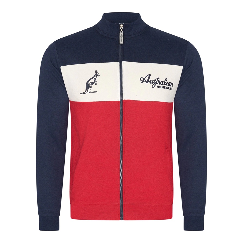 Domáca súprava z bavlny, značka Australian, dvojdielny set v trikolora kombinácii.