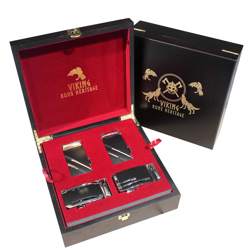 Prémiová luxusná dvojposchodová sada opaskov Viking v drevenej kazete. BOX č. V2 Prémiová luxusná dvojposchodová sada opaskov Viking v drevenej kazete. BOX č. V2