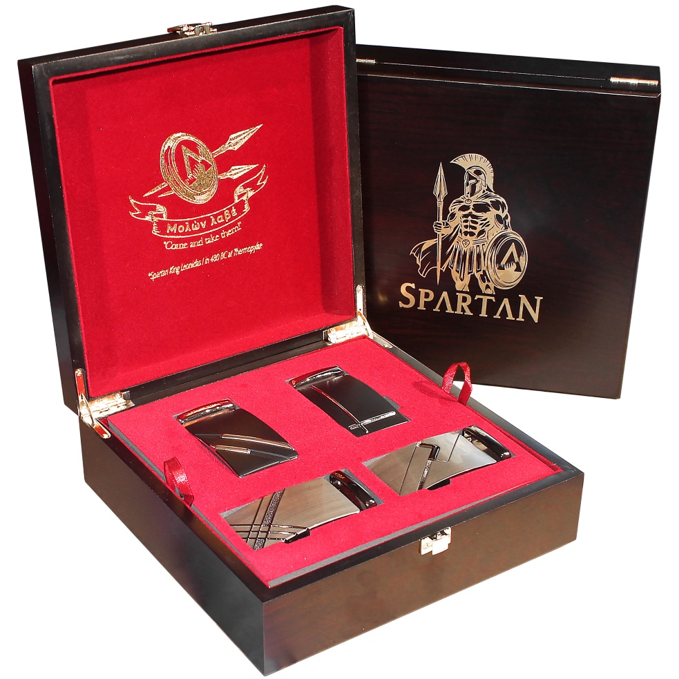 Prémiová luxusná dvojposchodová sada opaskov Spartan v drevenej kazete. BOX č. S3 Prémiová luxusná dvojposchodová sada opaskov Spartan v drevenej kazete. BOX č. S3